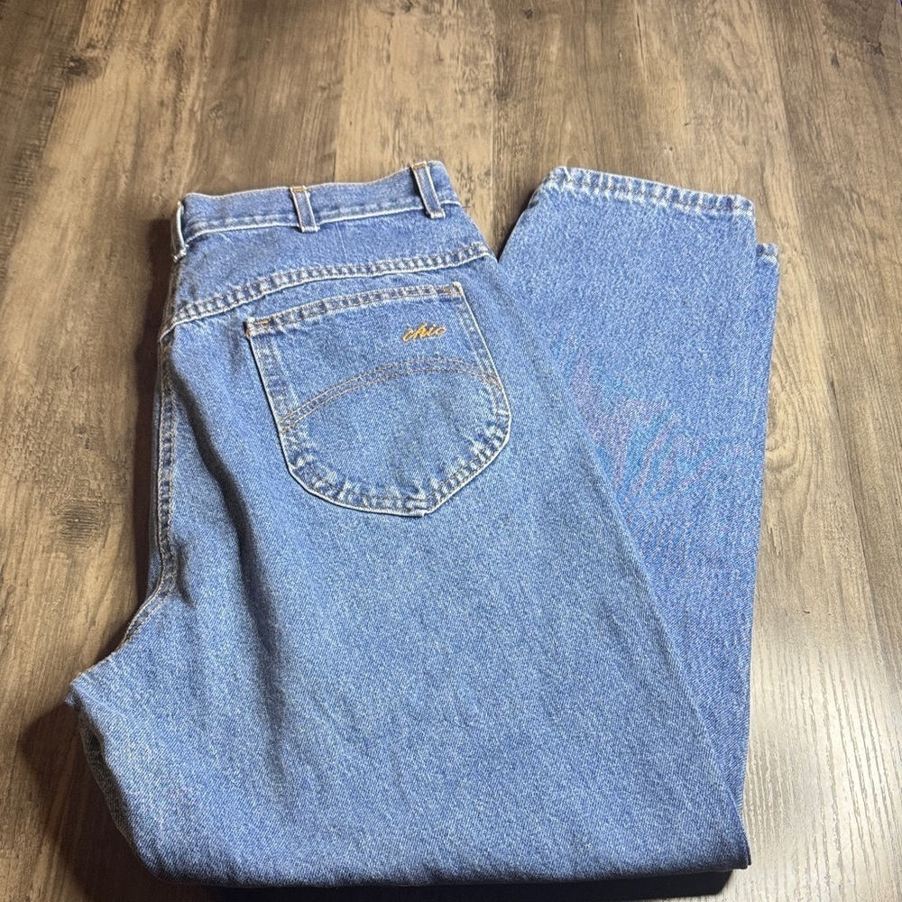 Vintage 80s Chic High Rise Wedgie Fit Straight Leg Mom Jeans Size 18